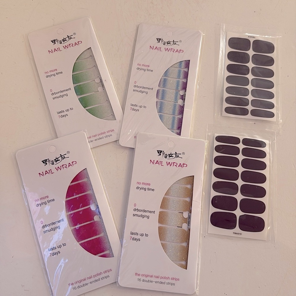 Set of nail wraps, nail stickers NWT
